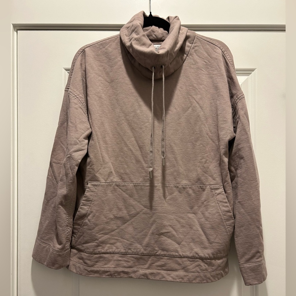 M.M. LaFleur The Harris Fine Terry Sweatshirt in Smokey Taupe Sz M - Picture 2 of 8